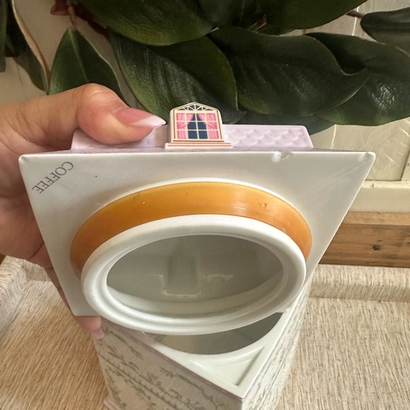 Lenox Spice Village Floral Coffee Canister with Purple Roof - Picture 5 of 10